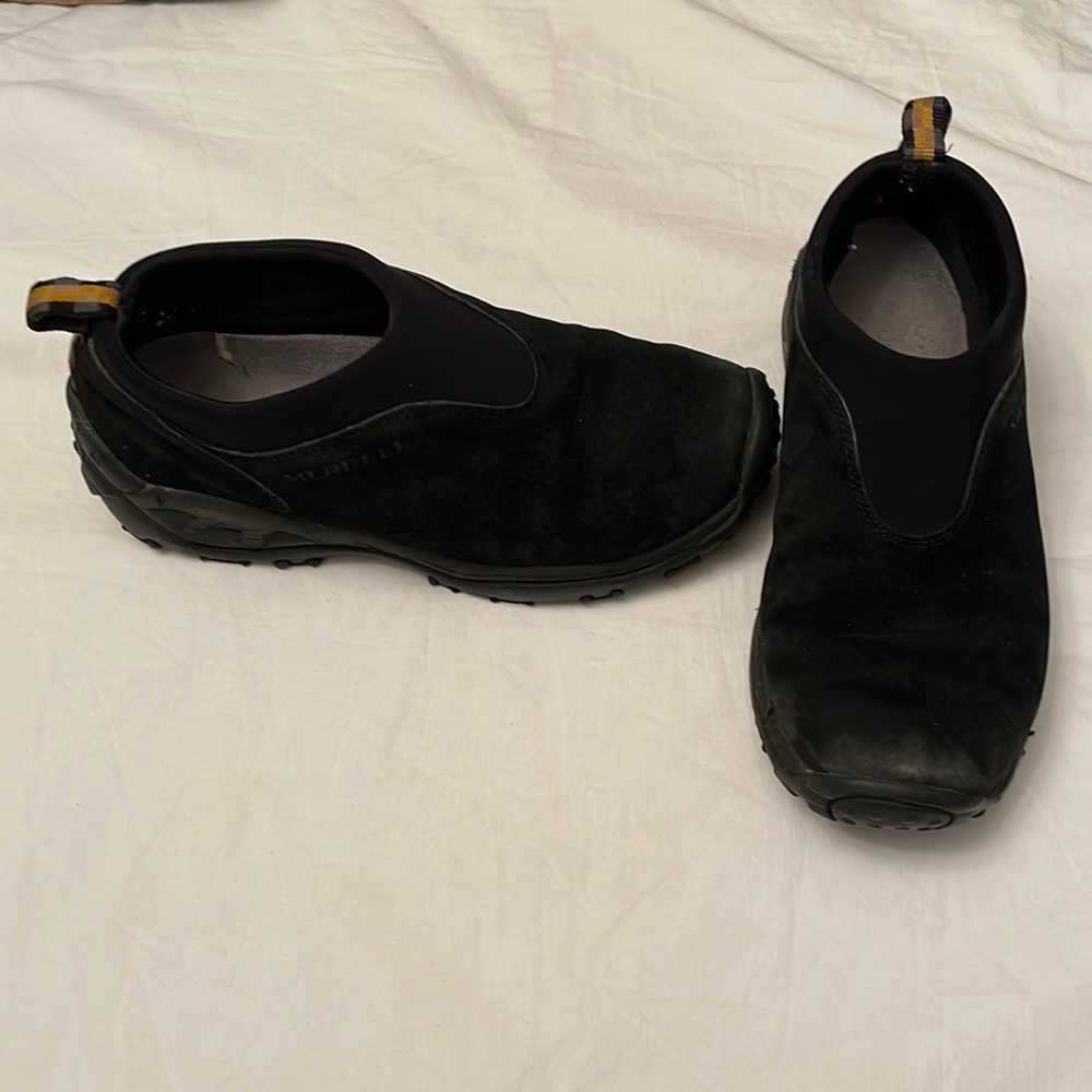 Women’s Black Merrell slipons